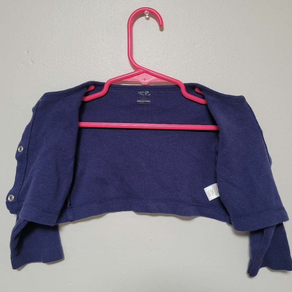 Kids Navy Blue Cardigan. Perfect For Any Style Of Clothing For Your Little One. - Picture 4 of 4